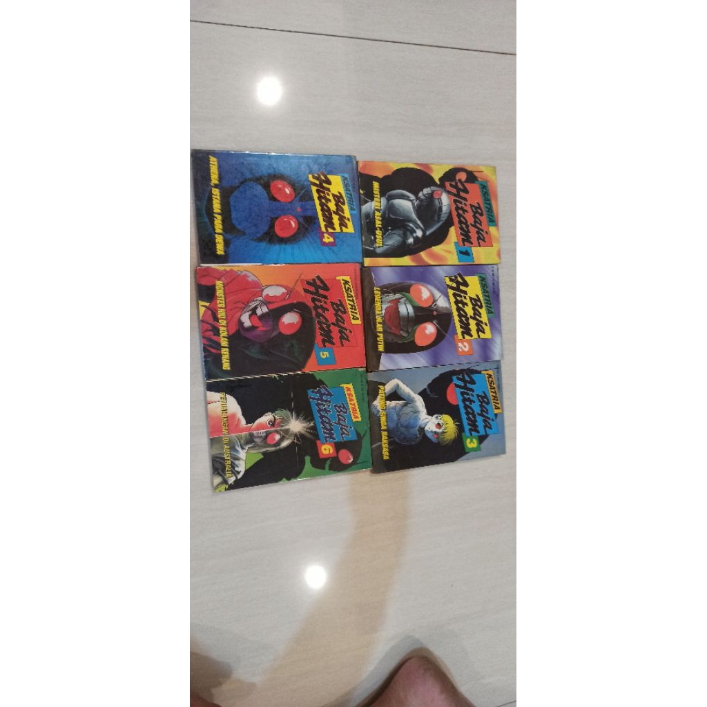 Komik Ksatria Satria Baja Hitam Black Mask Rider Fullset 1-6 Langka