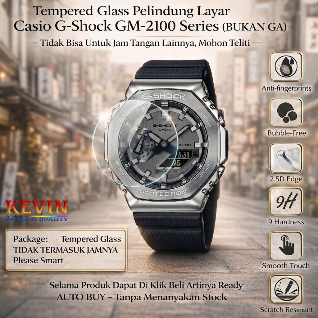 Tempered Glass Casio GShock G Shock GA-2100 / GA-B2100 Series - Anti Gores Kaca