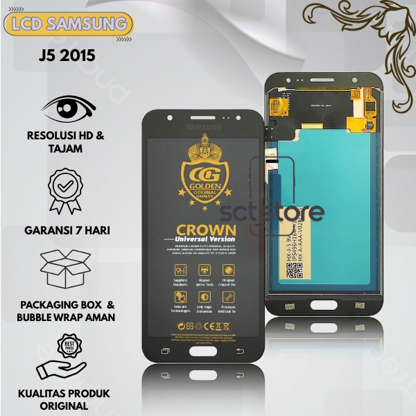 LCD SAMSUNG GALAXY J5 / LCD TOUCHSCREEN J5 / J500 / J500G / J5 2015 ORIGINAL FULLSET NEW COMPLETE