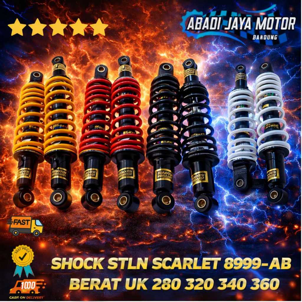 Scarlet Racing Shock Absorber Peredam Kejut Setelan Scarlet 8999 AB Berat 280 340 360