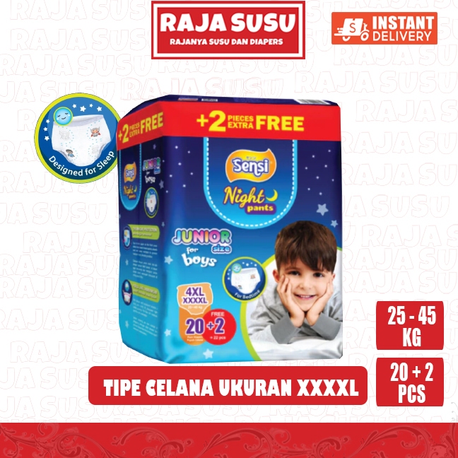 SENSI NIGHT PANTS XXXXL20+2 BOY - RAJA SUSU
