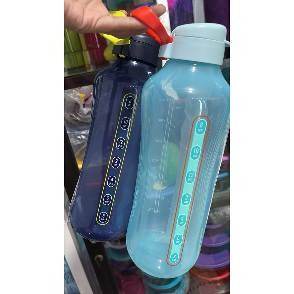 Eco Bottle Tupperware 2liter aquavibe plus sedotan