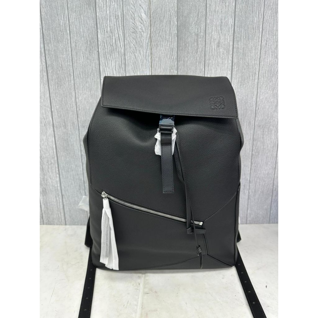 RANSEL BAGPACK BRANDED PRIA L'W 67801 BLACK LEATHER MIROR VIP