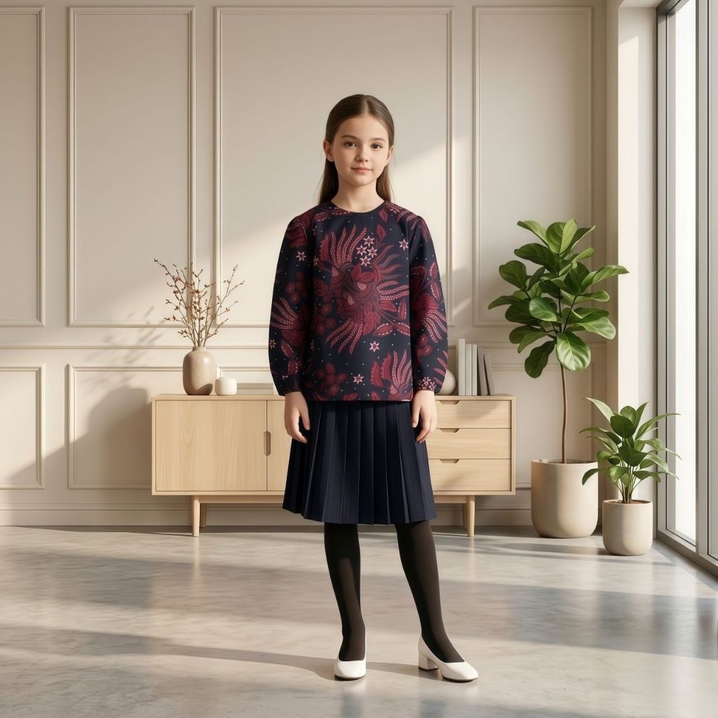 Batik Anak Perempuan || Blouse Batik Anak || Atasan anak Perempuan
