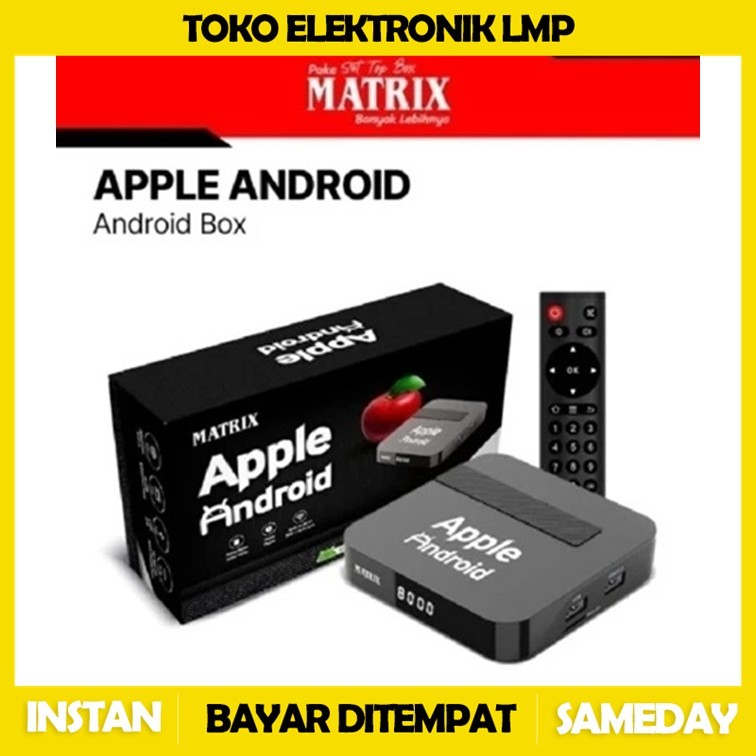 Paling Murah Android TV Smart Digital Set Top Box Matrix Apple 4K UHD 2GB 16GB Wifi Media Player LMP