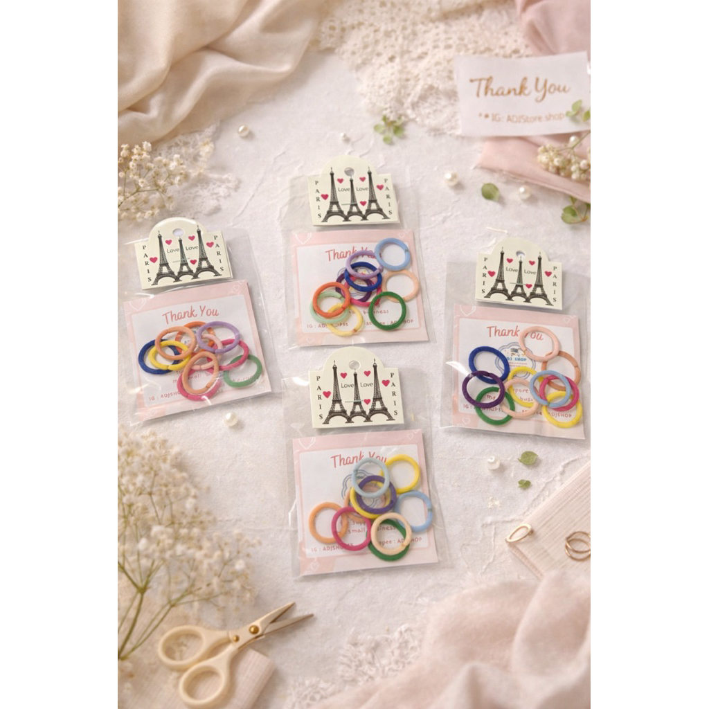 IKAT RAMBUT DONAT MINI ISI 10pcs / IKAT RAMBUT DONAT / IKAT RAMBUT DONAT MINI / IKAT RAMBUT / IKAT R