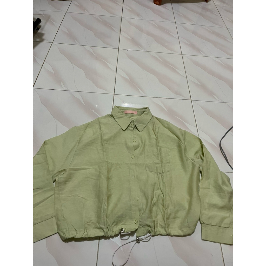 preloved baju hijau mint