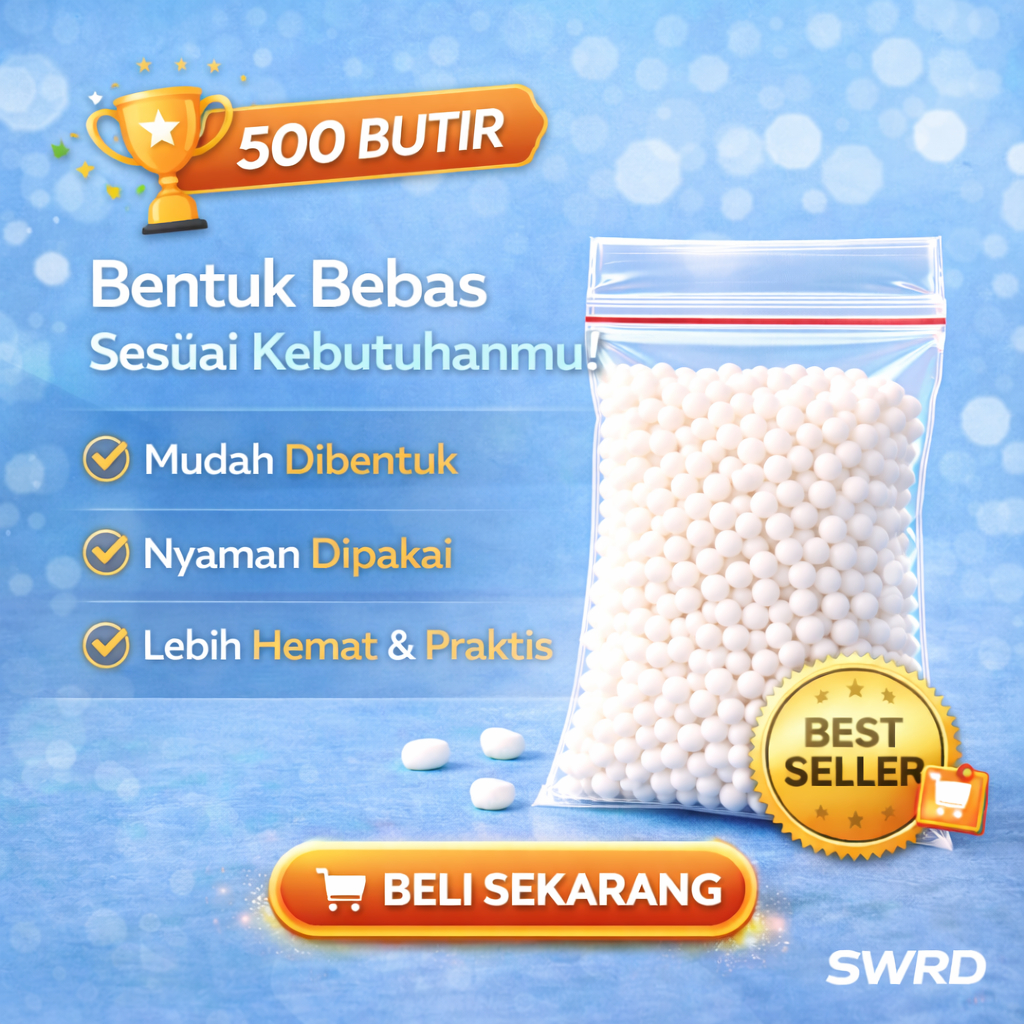 TEMPTOOTH Isi 500 Butir Gigi Palsu Sementara Menambal Gigi Patah Ompong Berlubang