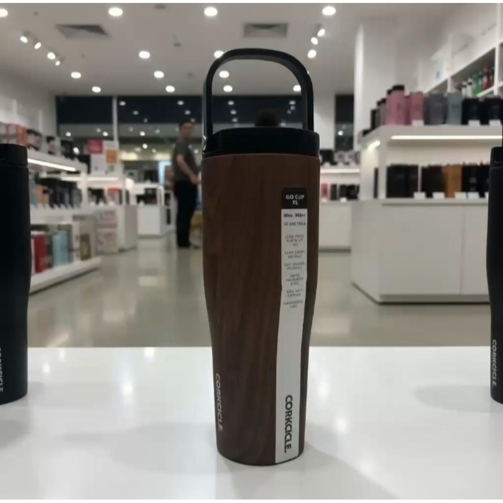 ORIGINAL TUMBLER CORKCICLE SIERRA TYPE MOTIF KAYU BY CORKCICLE