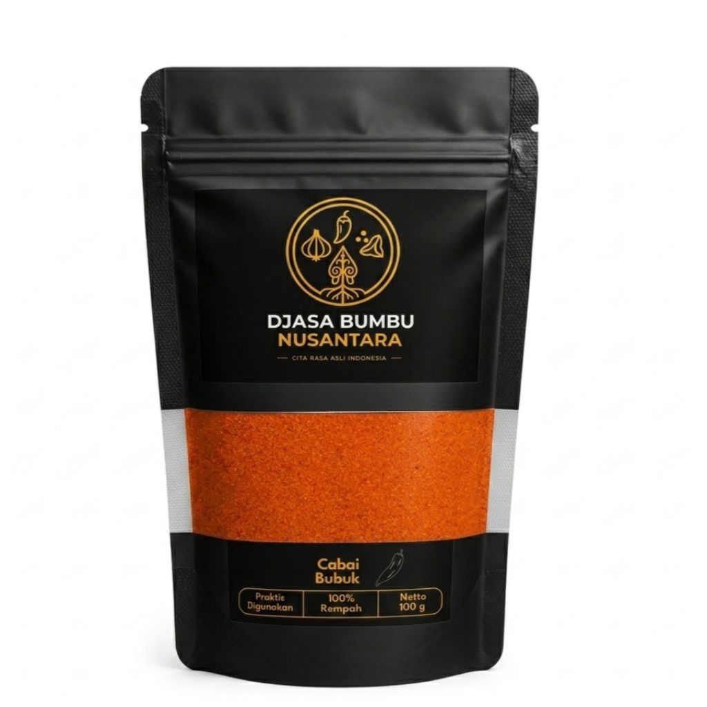 Cabai Bubuk Halus 100gr | Cabe Bubuk Merah | Bumbu Pedas Masakan & Taburan