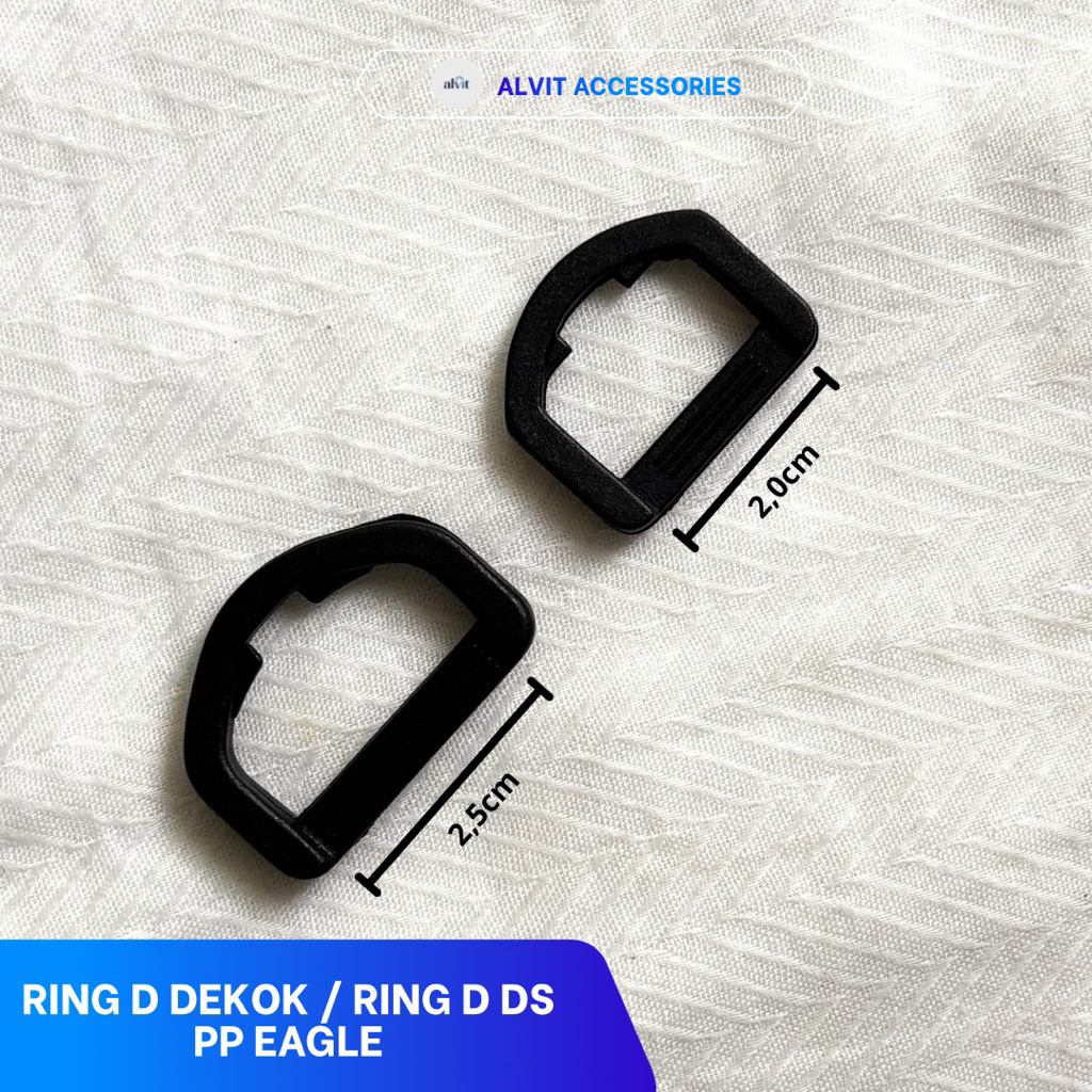 (PER PCS) RING TAS/RING D DEKOK/RING D DS/RING D PLASTIK PP EAGLE