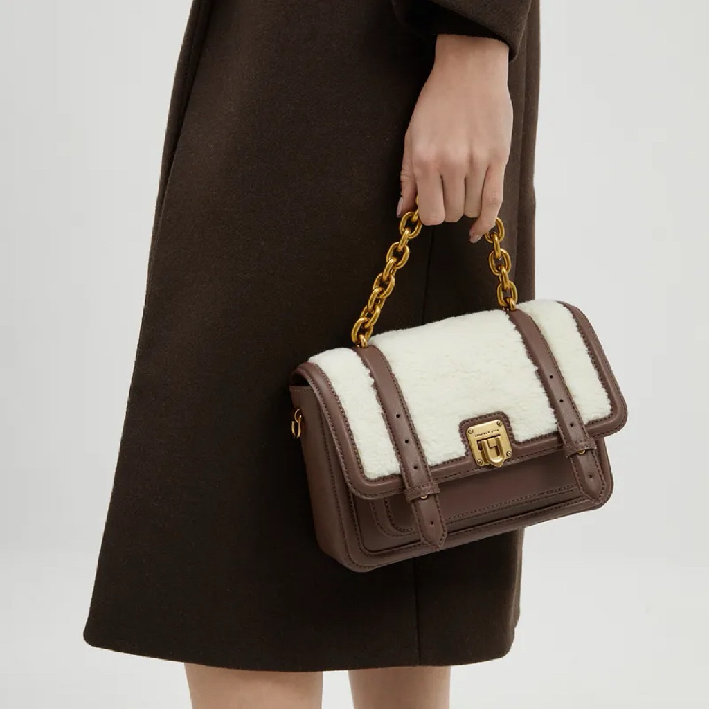 BAGSBUNNY15 • C205 CK ENOLA CHAIN HANDLE SATCHEL BAG