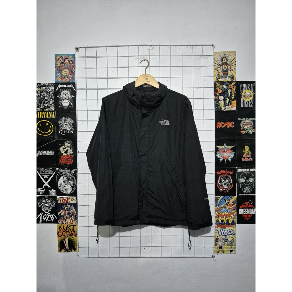 Jaket Zipper Outdoor The North Face TNF Warna Hitam