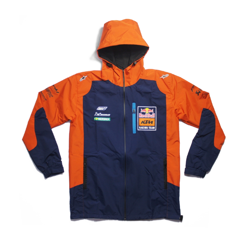 JAKET KTM RACING TEAM MOTOCROSS ORANGE JAKET ANTI AIR JAKET WATERPROFF KTM RACING TEAM ORANGE