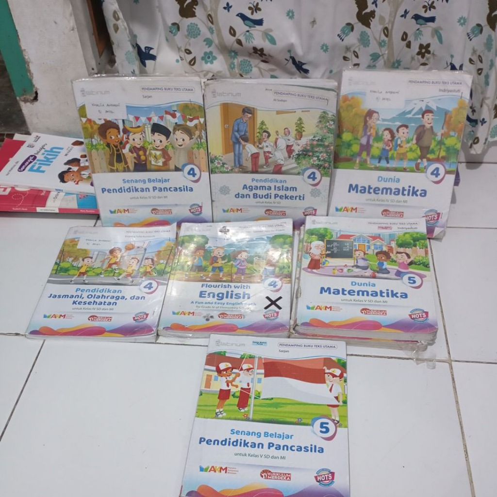 BUKU PAKET SD KELAS 4 & 5 PLATINUM TIGA SERANGKAI KURIKULUM MERDEKA//PANCASILA//PAI//PJOK//ENGLISH//