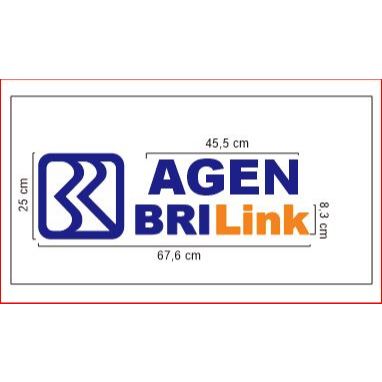 AGEN BRI LINK Logo akrilik / Logo Agen BRI Link / Huruf BRI Link Timbul