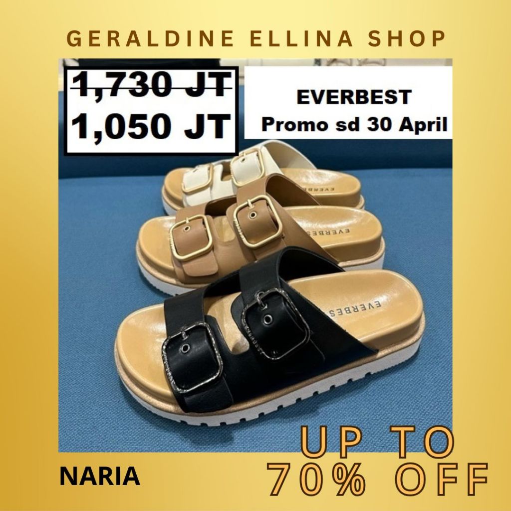 Sandal wanita EVERBEST original sale NARIA 100% ORI