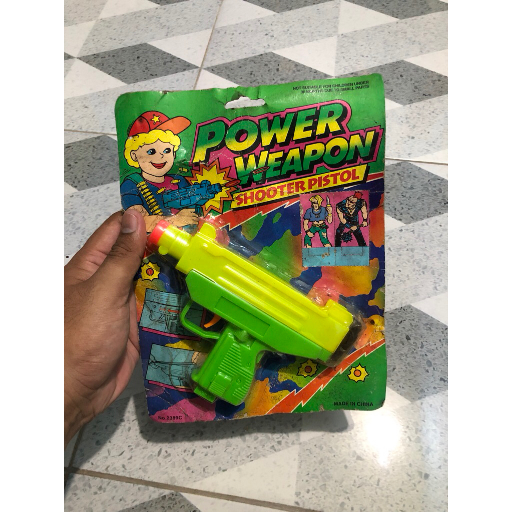 Mainan jadul pistol power weapon