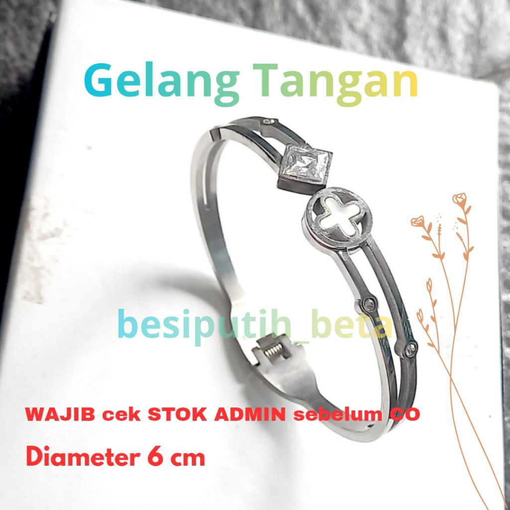 gelang besi putih ambon / besi putih asli