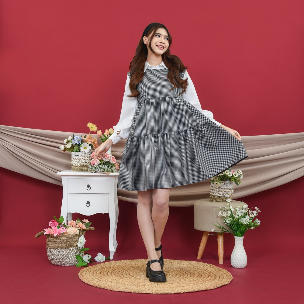AISYARA Yoenik Apparel Suji Midi Dress Sleeveless Atasan Wanita Inner Tanpa Lengan Tunik Dress Over 