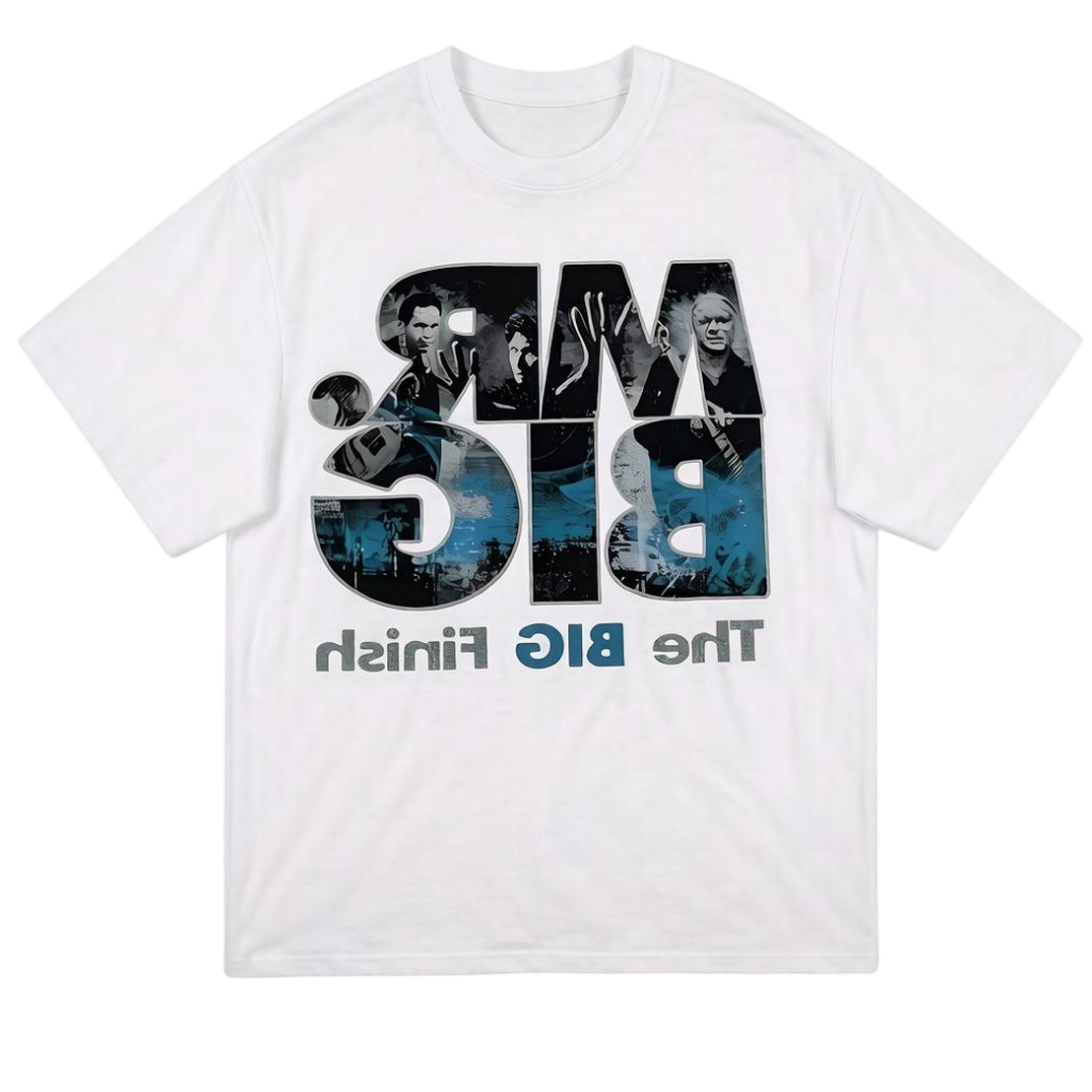 Kaos Oblong Band Rock Mr.Big Vintage The Big Finish Oversize Ukuran Lengkap Pria Wanita Baju Distro 