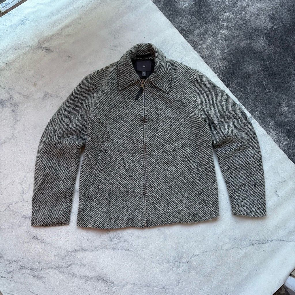 H&M Zip-up Wool Blouson Jacket