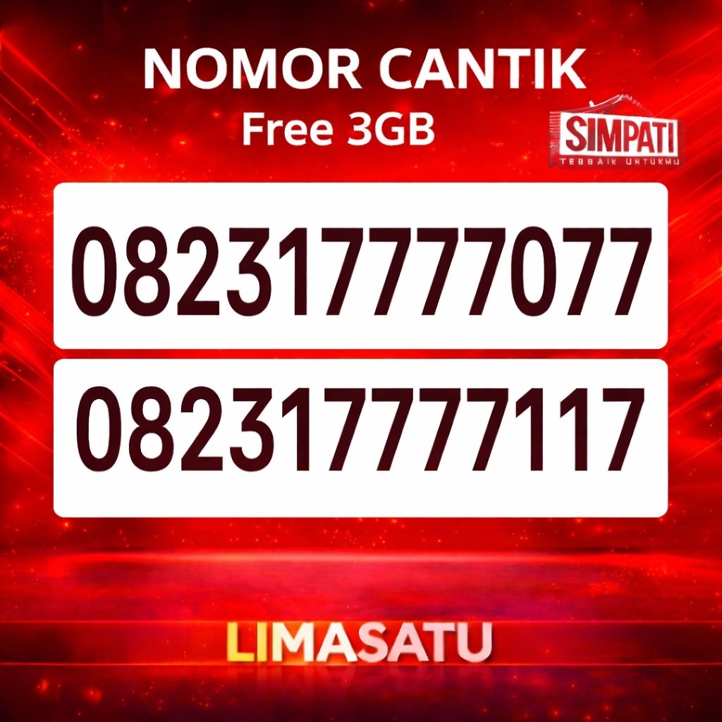 Nomor Cantik Telkomsel Nomor Cantik Simpati 7777777