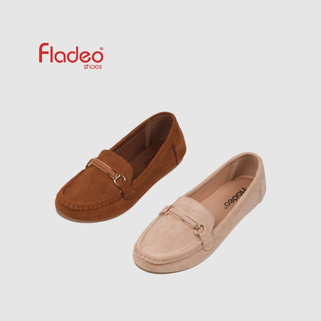 Fladeo I23/LSM293-1BG/Sepatu Moccasin Slip On Wanita [ Moccasin Shoes ]
