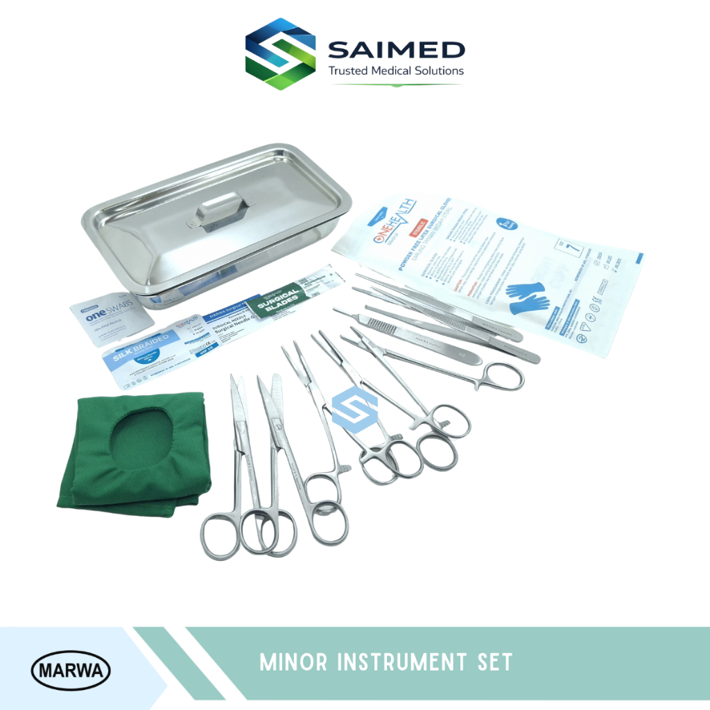 Minor Set / Alat Praktikum Tindakan Bedah Minor Set Kit Ekonomis Lengkap Untuk Mahasiswa Kedokteran 