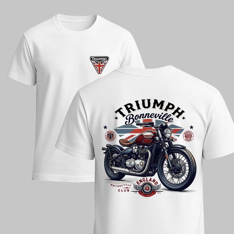 kaos biker brotherhood / kaos motor triump / baju t-shirt triump retro