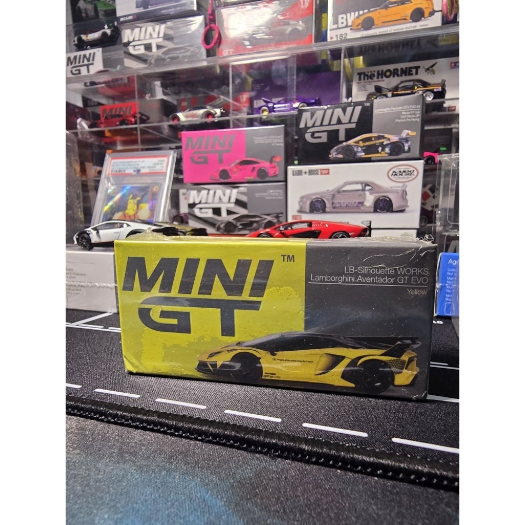 mini gt 639 seal lamborghini aventador gt evo yellow