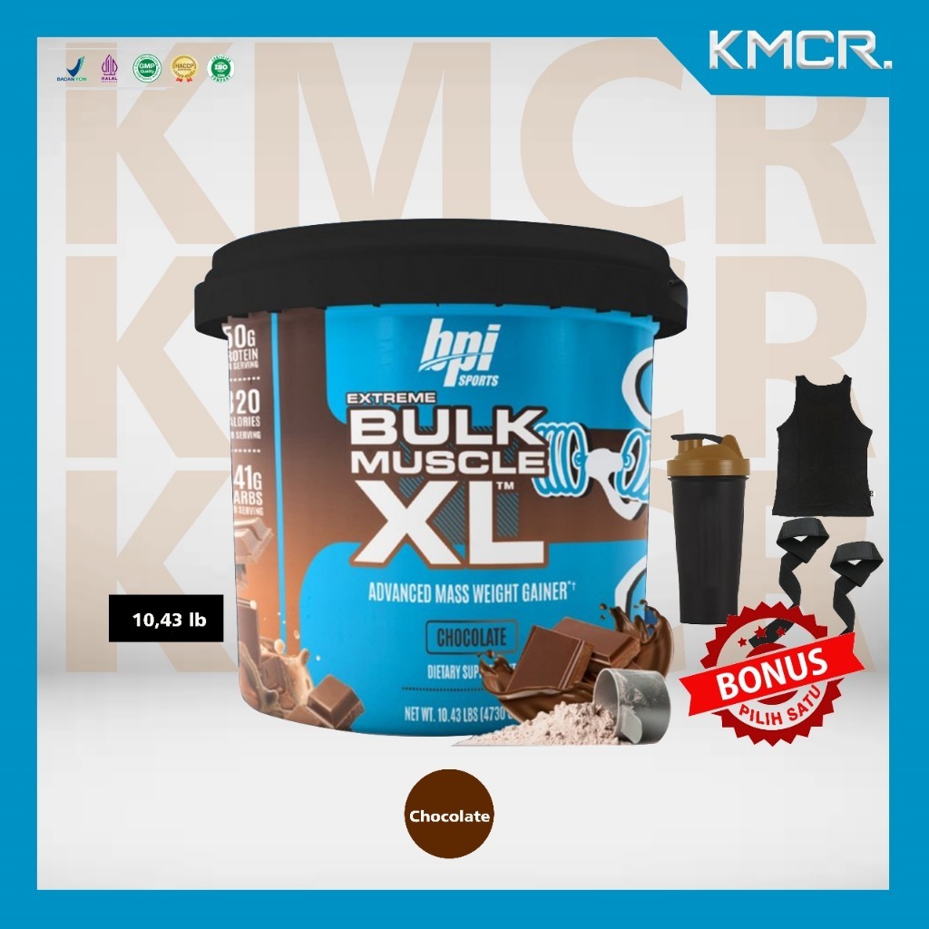 BPI Sports Extreme Bulk Muscle XL 10 Lbs Weight Mass Gainer - KMCR CANGGU