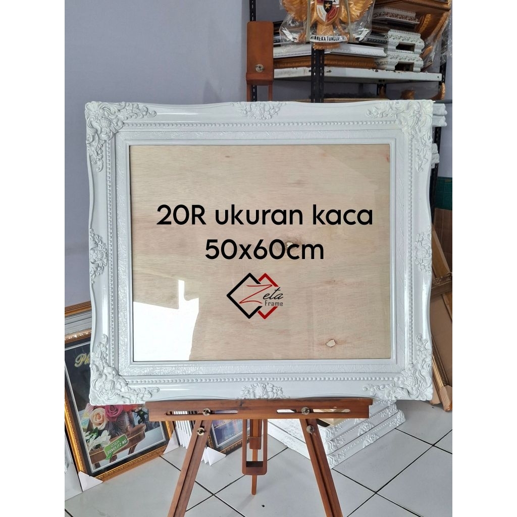 Pigura foto ukir belgi nanas uk. 20R 50x60