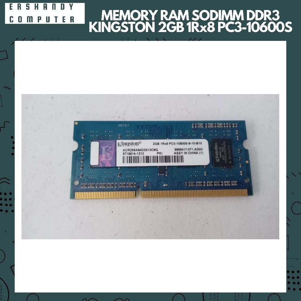 SODIMM MEMORY RAM  DDR3 KINGSTON 2GB 1Rx8 PC3-10600S - ercomp2