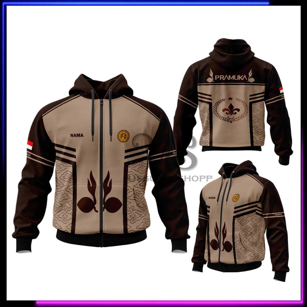 Jaket Pramuka / Jaket Pria Pramuka Pembina / Bomber Pramuka Terbaru / Jaket Pramuka Custom Nama