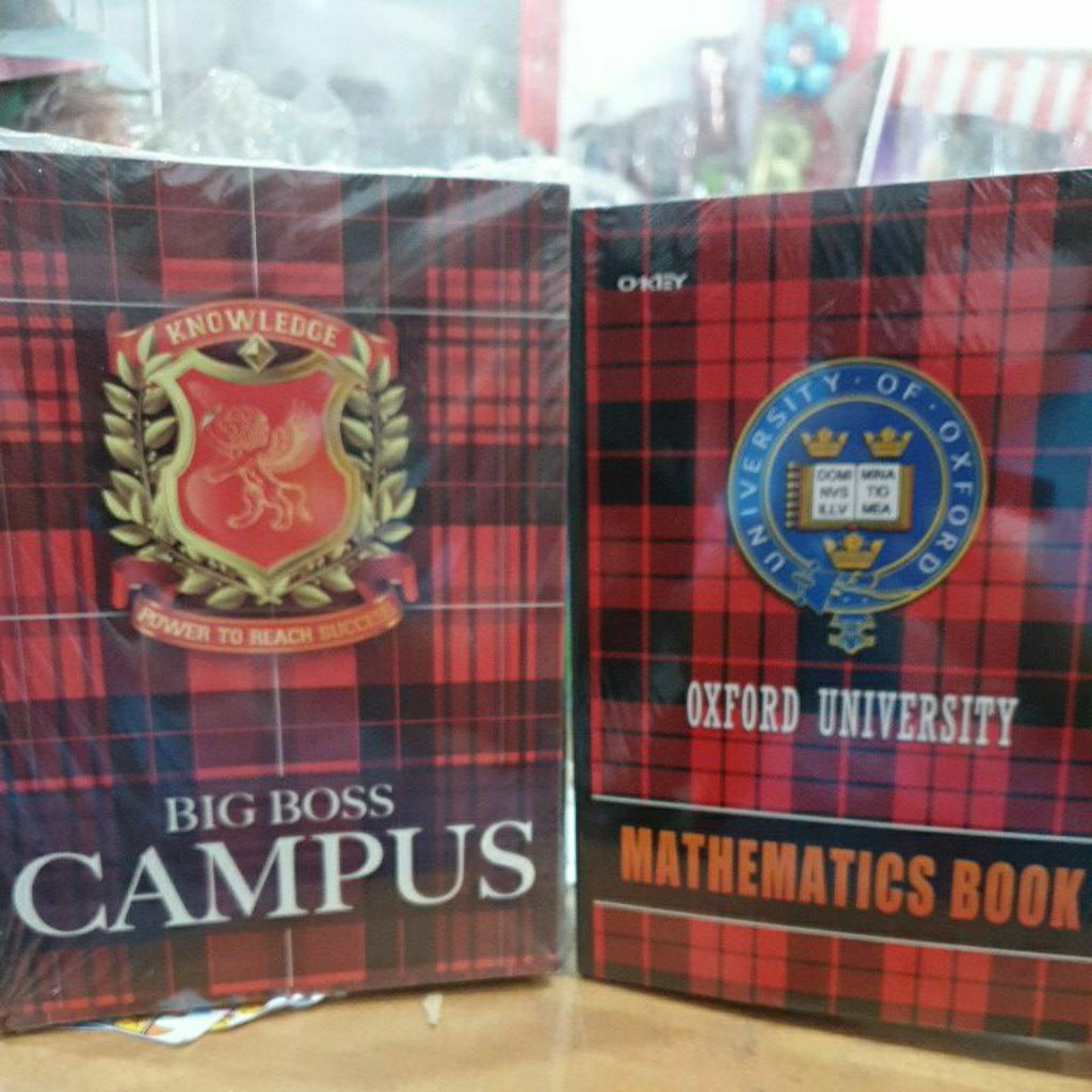 Buku tulis BIG BOSS CAMPUS dan Matematika OKEY CAMPUS