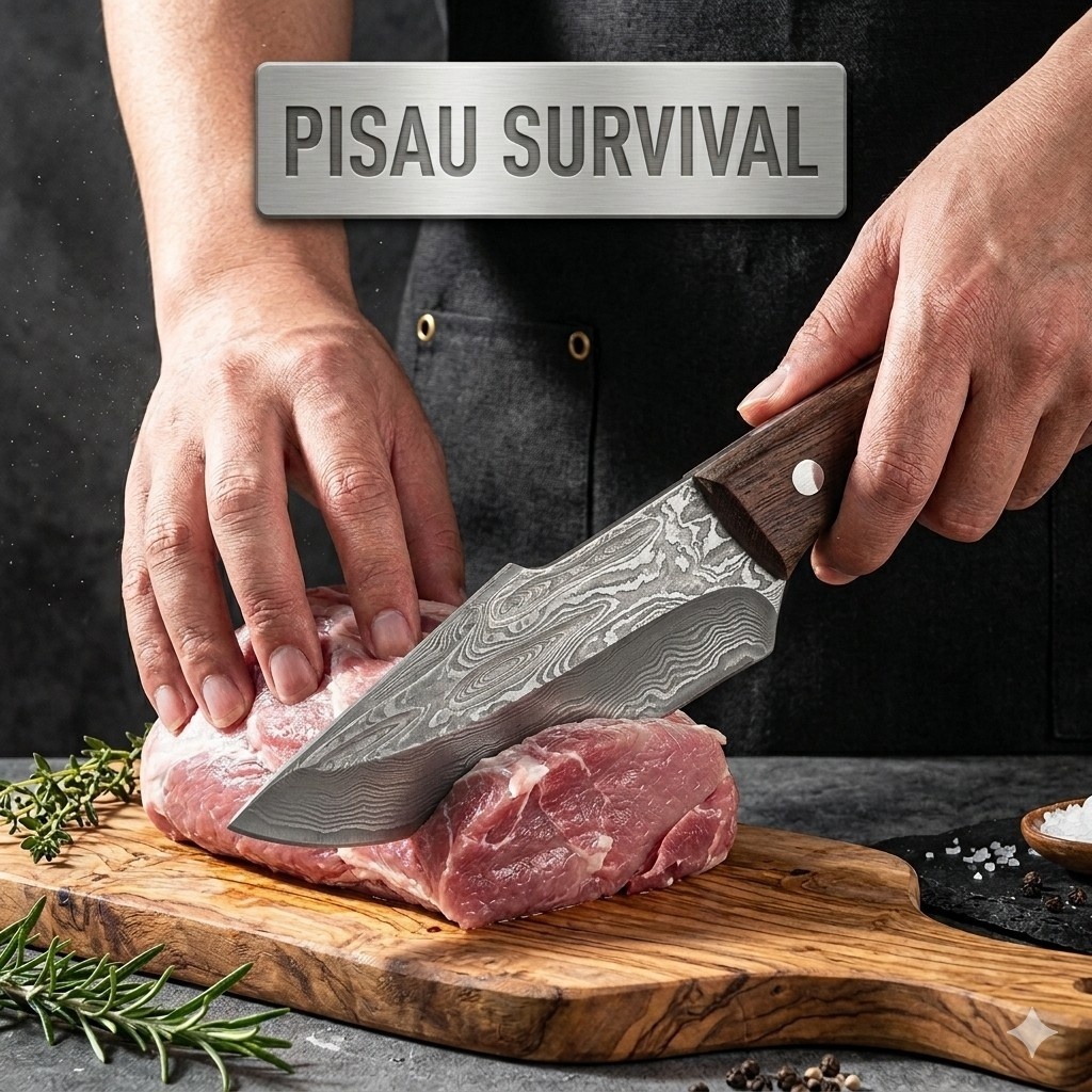 [ORIGINAL] Pisau Serbaguna Pisau Survival Pisau Tulang Daging Koki Jepang