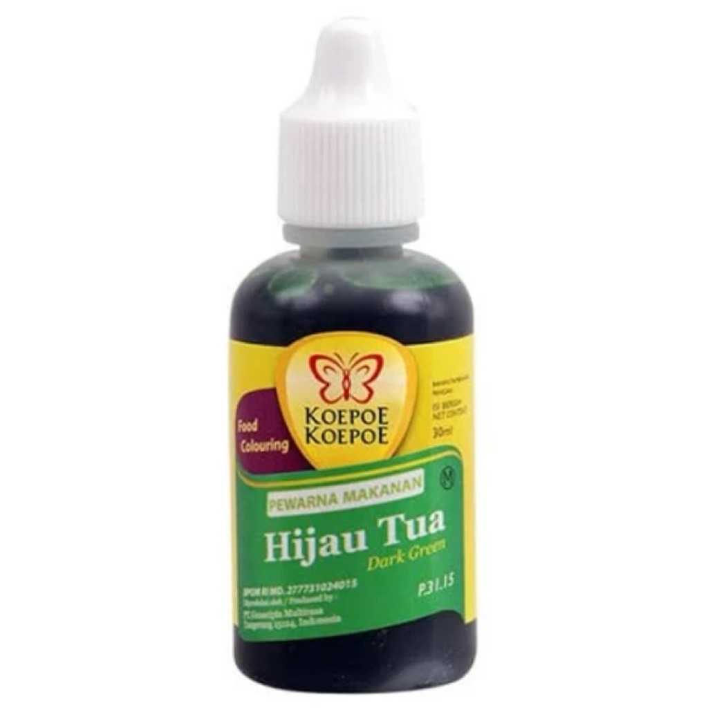 Koepoe Koepoe Pewarna Hijau Tua 30ml - KARTONAN - CARGO