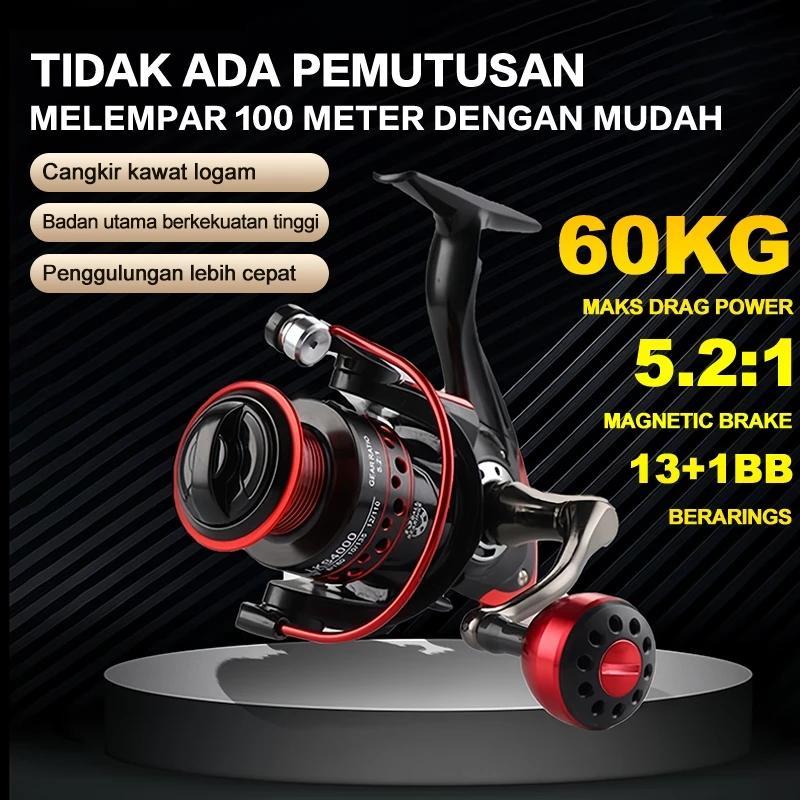 SHIMANO Fishing Reel LK2000-7000 MAX Drag 120kg Spinning Casting Rod Reel, Mesin Pancing Reel Murah