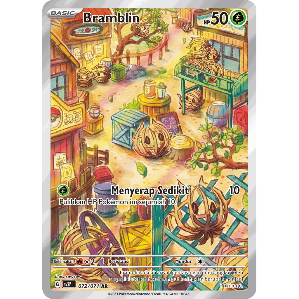 Bramblin #72 AR Letusan Tanah Mara Bahaya Salju - Kartu Pokemon TCG Original Indonesia