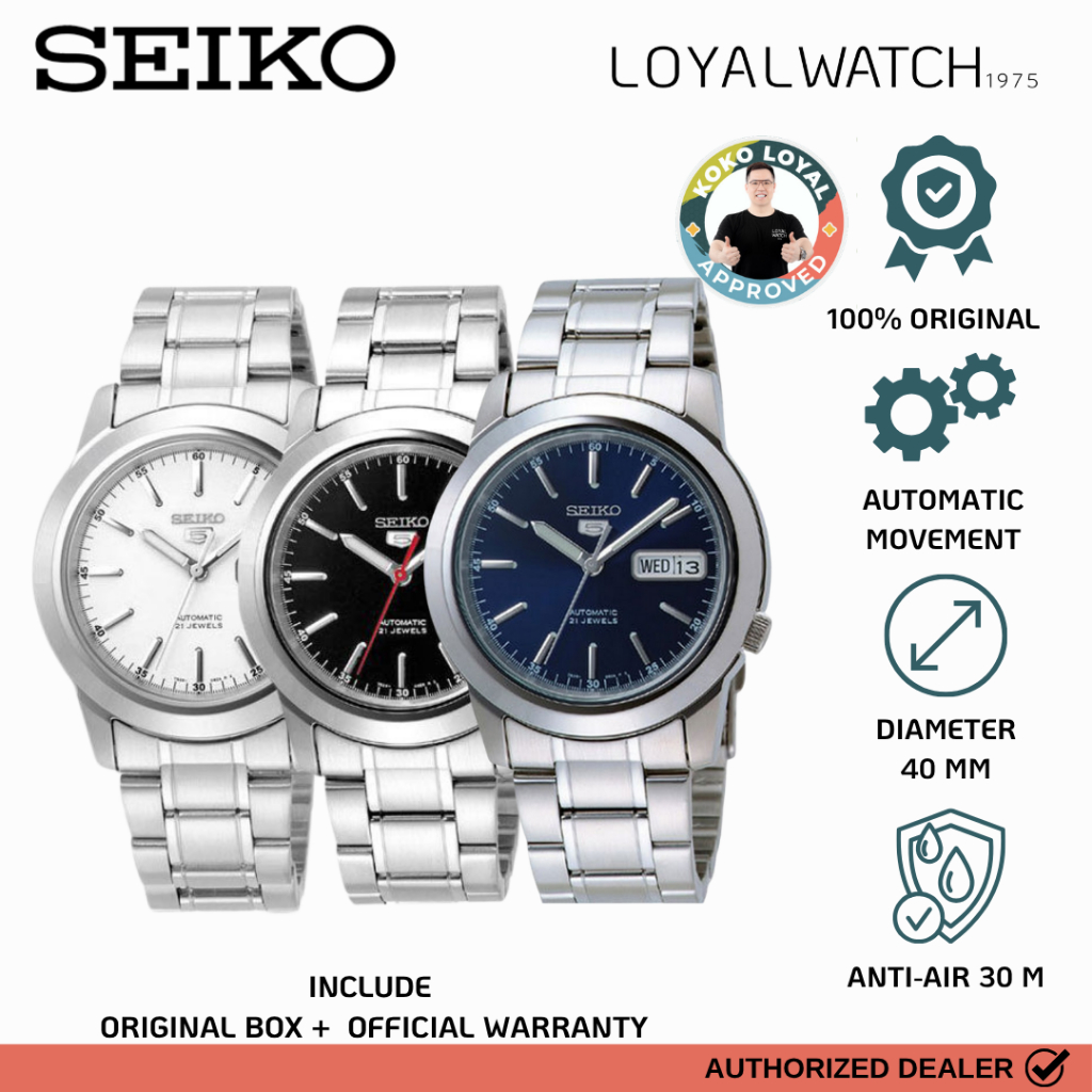 Jam Tangan Seiko 5 Automatic Pria SNKE49K1 SNKE51K1 SNKE53K1 Analog Stainless Steel Original Garansi