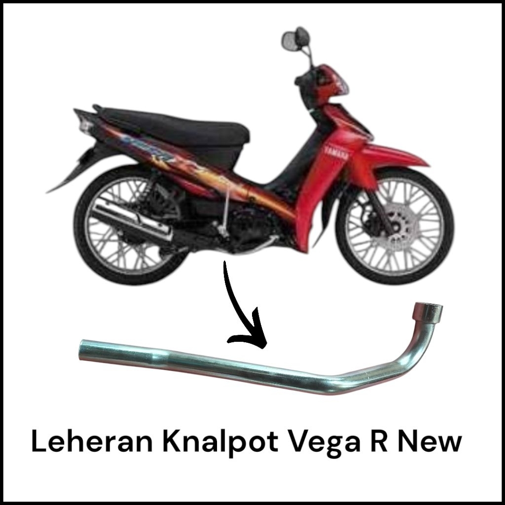 Leheran Knalpot Standar Ori Vega R New Kualitas No 1, Bahan Tebal, Lekukan Presisi, Kualitas No 1.