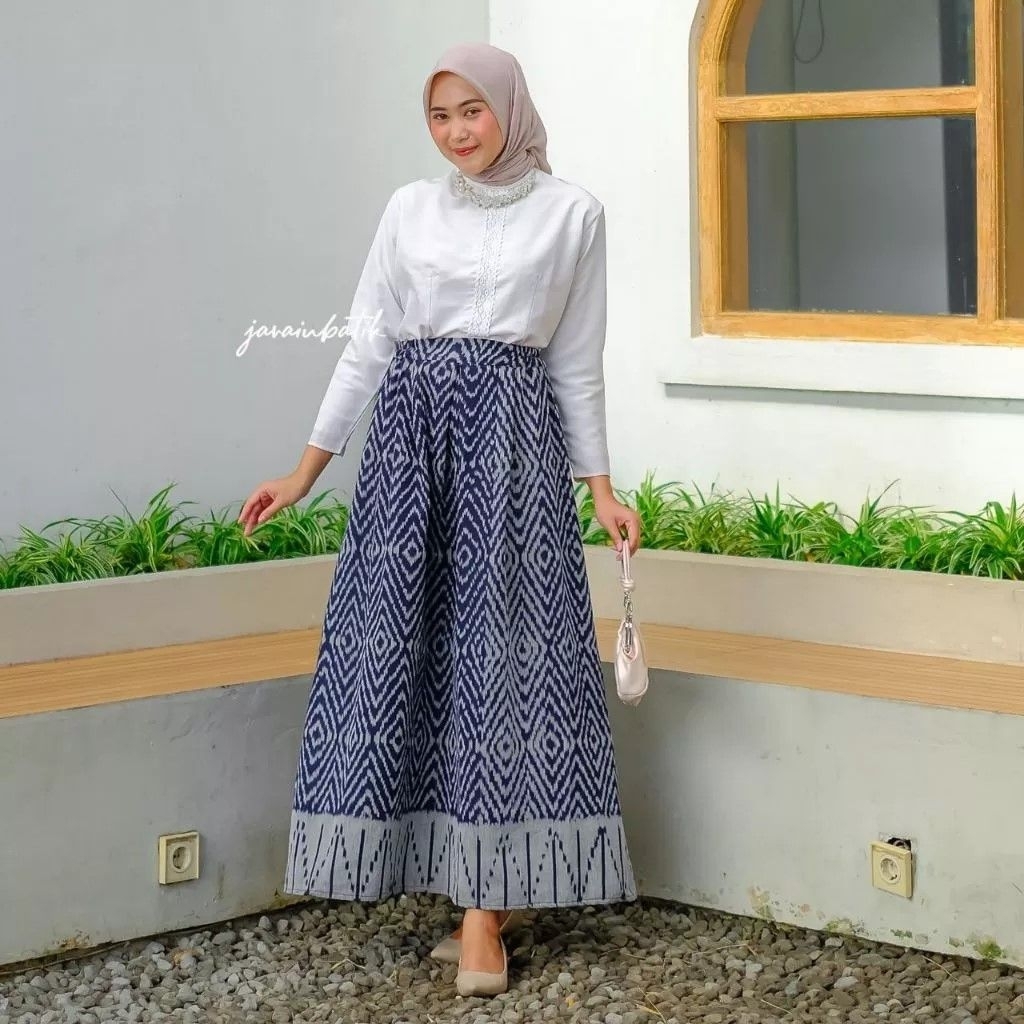 Rok Tenun Panjang,Rok Batik Tenun.Motif Tradisional