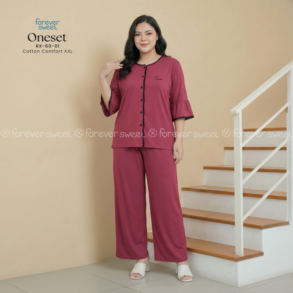 FOREVER SWEET Ld 116 Cp Jumbo | Baju Tidur Forever | Baju Tidur Wanita | Baju Tidur Dewasa | Dailila