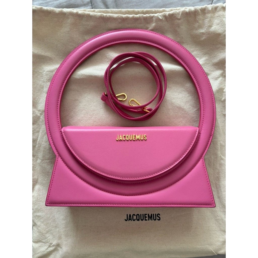 Tas Jacquemus Le Rond Sac Pink Original