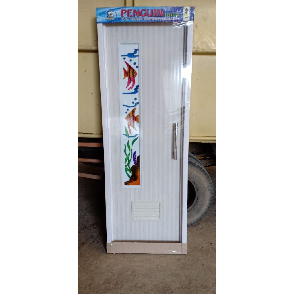 Pintu PVC Warna Minimalis Cermin / Pintu Kamar Mandi