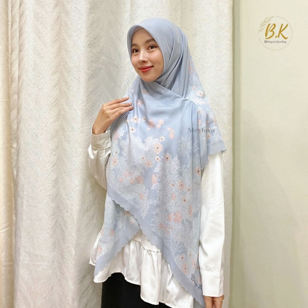 Bungatta - Scarf Printing Syar'i | Hijab Square | Hijab Syar'i Bungatta | Hijab Premium Jember