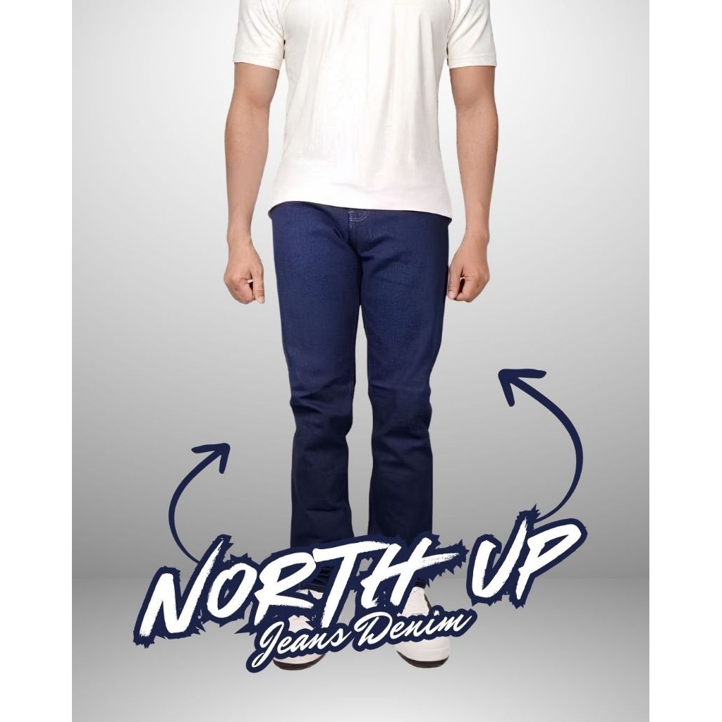 NORTH UP DENIM Celana Jeans Denim / Levis Pria Original