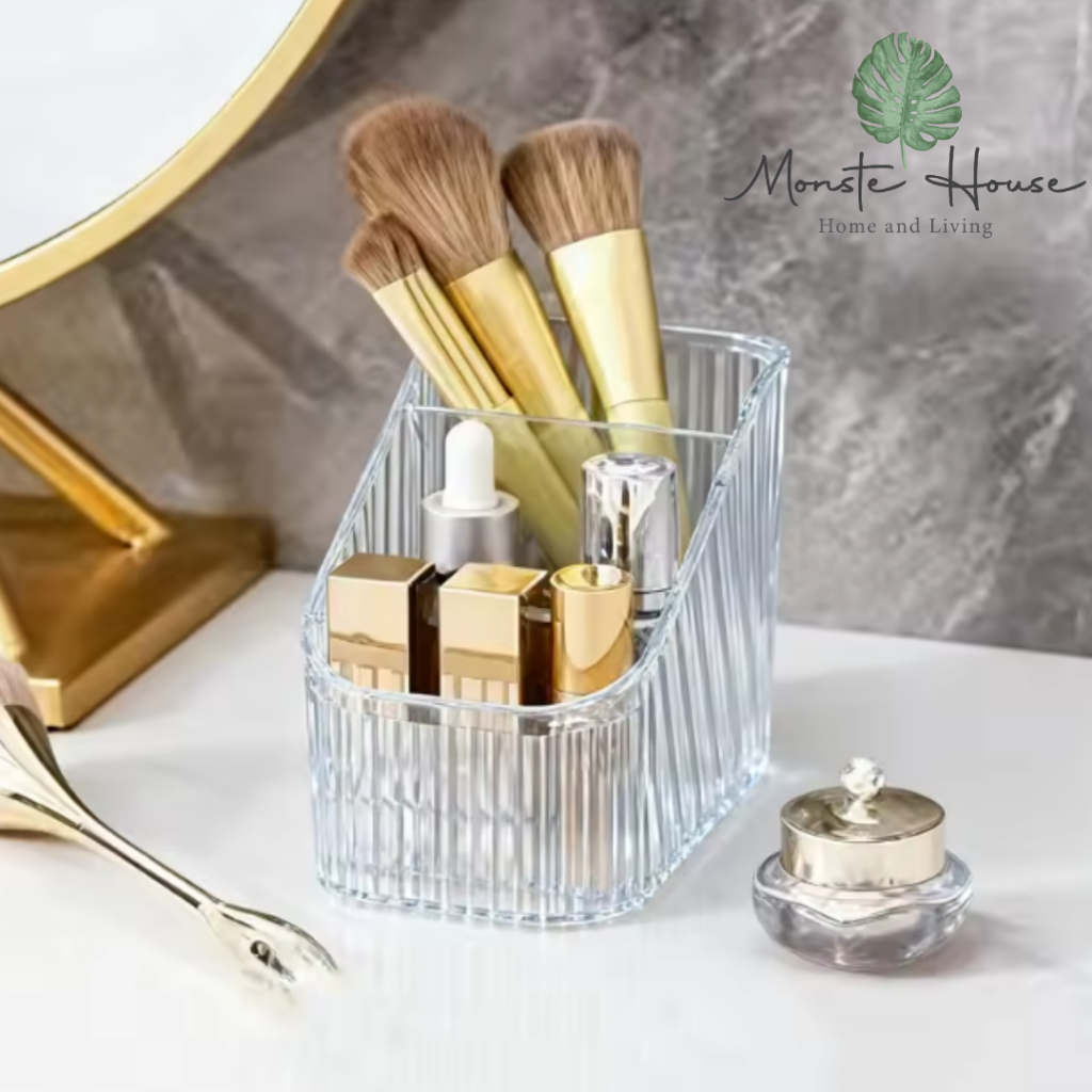 |MONSTE| KYUSHU Wadah Tray Skincare Transparan Wadah Skincare Estetis Organiser Kosmetik Minimalis P