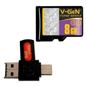 V-GEN CLASS 10 BUNDLING OTG TYPE C BARU(8GB, 16GB, 32GB, 64GB, 128GB) MEMORY CARD BEKAS